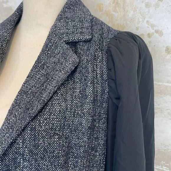 ANTHROPOLOGIE Maeve Mixed Media Relaxed Jacket NWT size 6